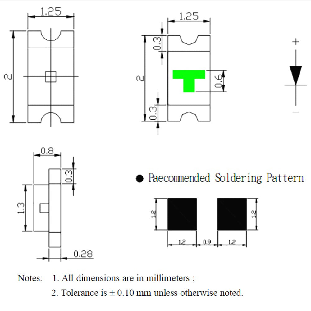 T0805 20pcs Pre-wired micro PTFE Wire SMD LED 0805 Lights Free Resistors