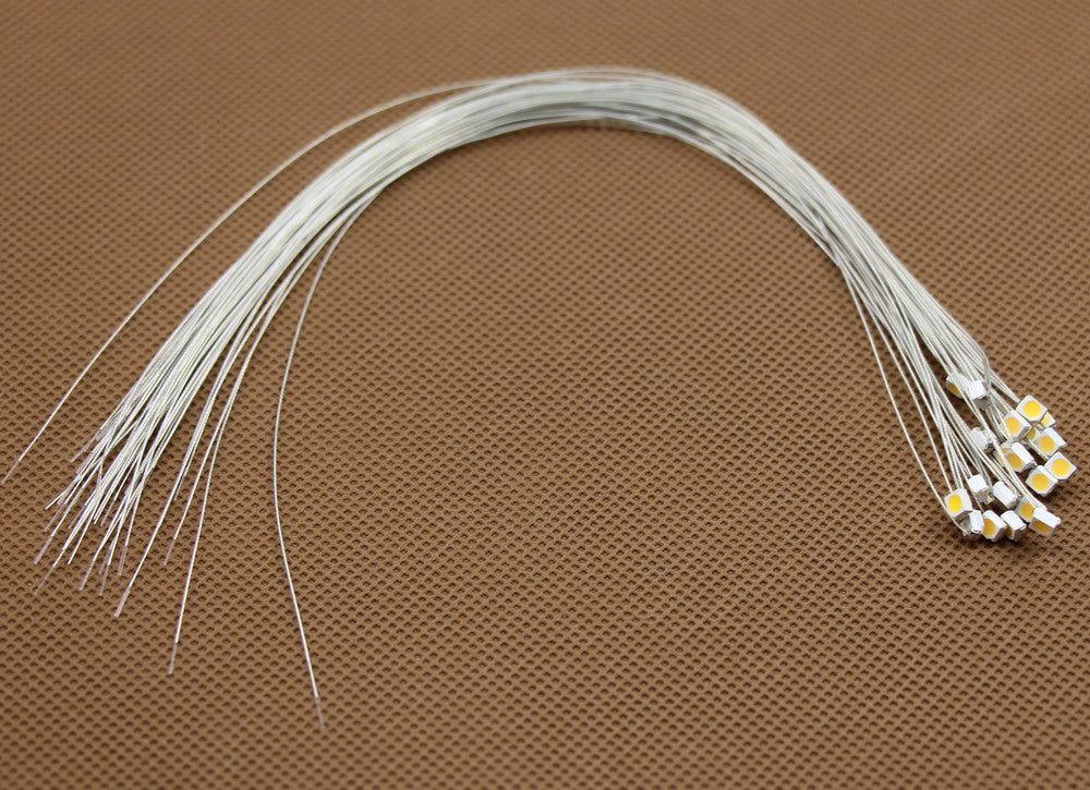 T3528 20pcs Pre-soldered micro litz Wire SMD LED 3528 Light