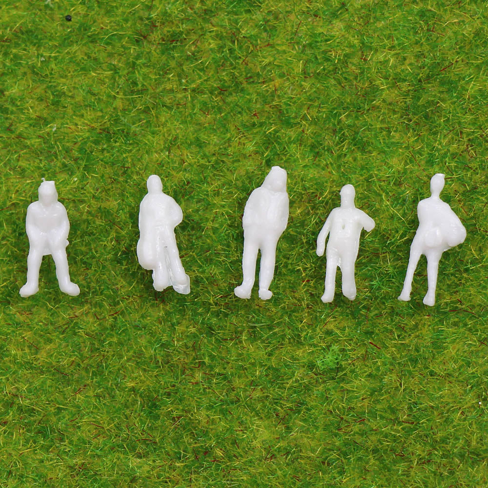 P200B 200pcs Z Scale 1:200 Model Trains White Figures Z Gauge