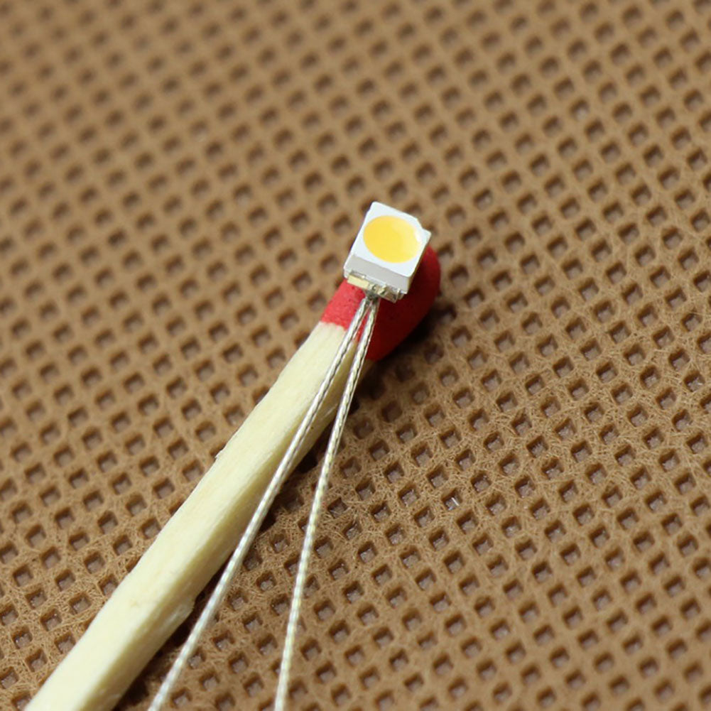 T3528 20pcs Pre-soldered micro litz Wire SMD LED 3528 Light