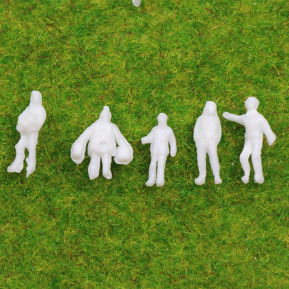 P200B 200pcs Z Scale 1:200 Model Trains White Figures Z Gauge