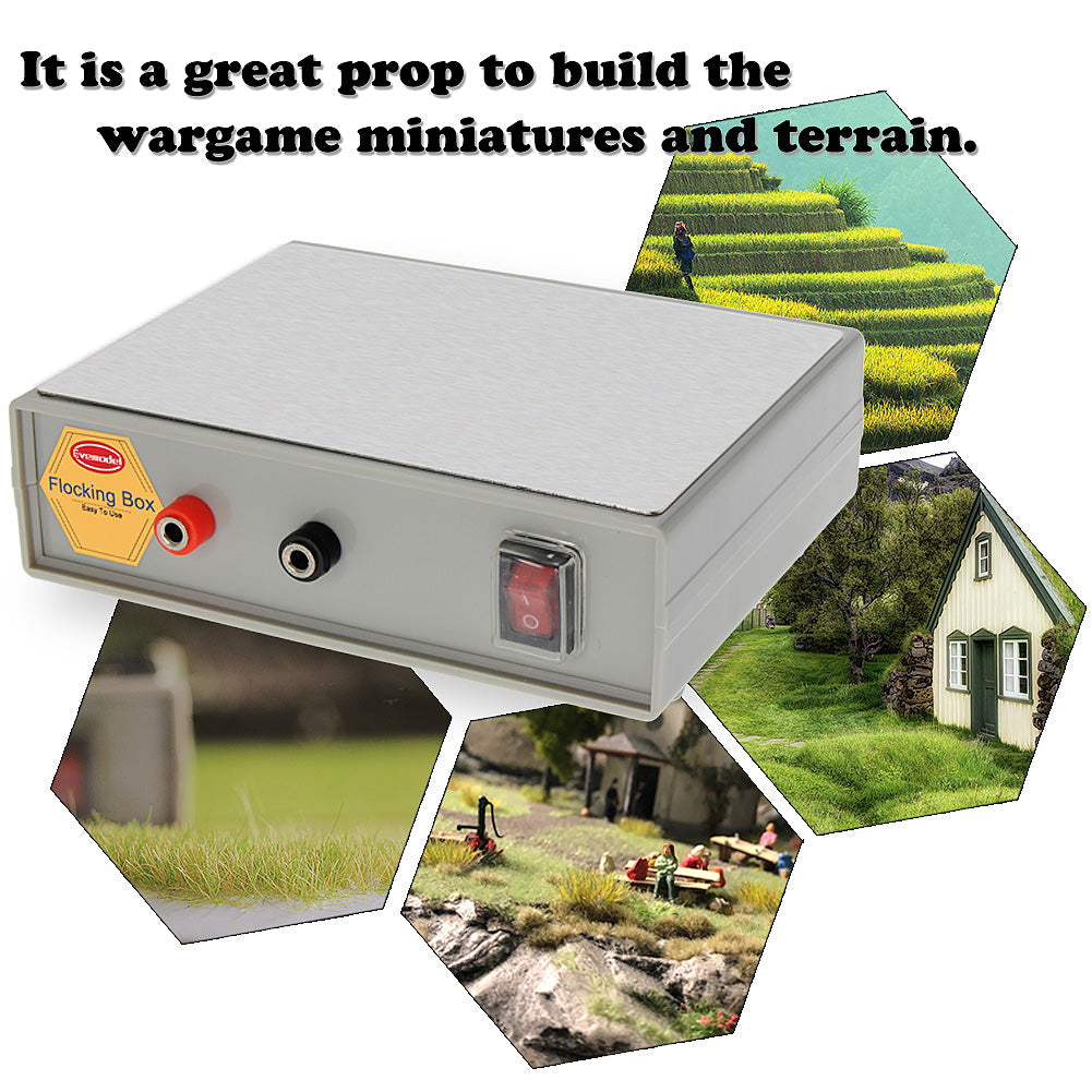 GJ08 1 Unit Flocking Box Static Grass Applicator Machine Model Tool