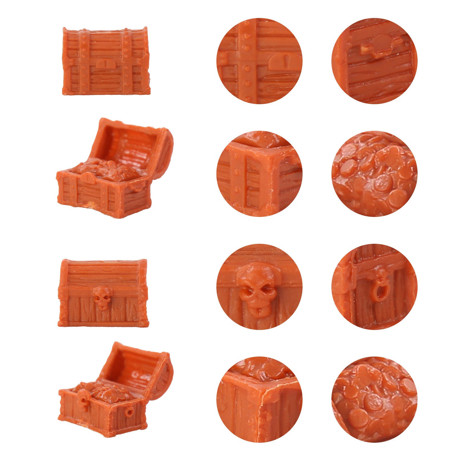 BX0102 32pcs Miniature Jewelry Box Micro Treasure Chest for Doll House Pirate Adventure Game