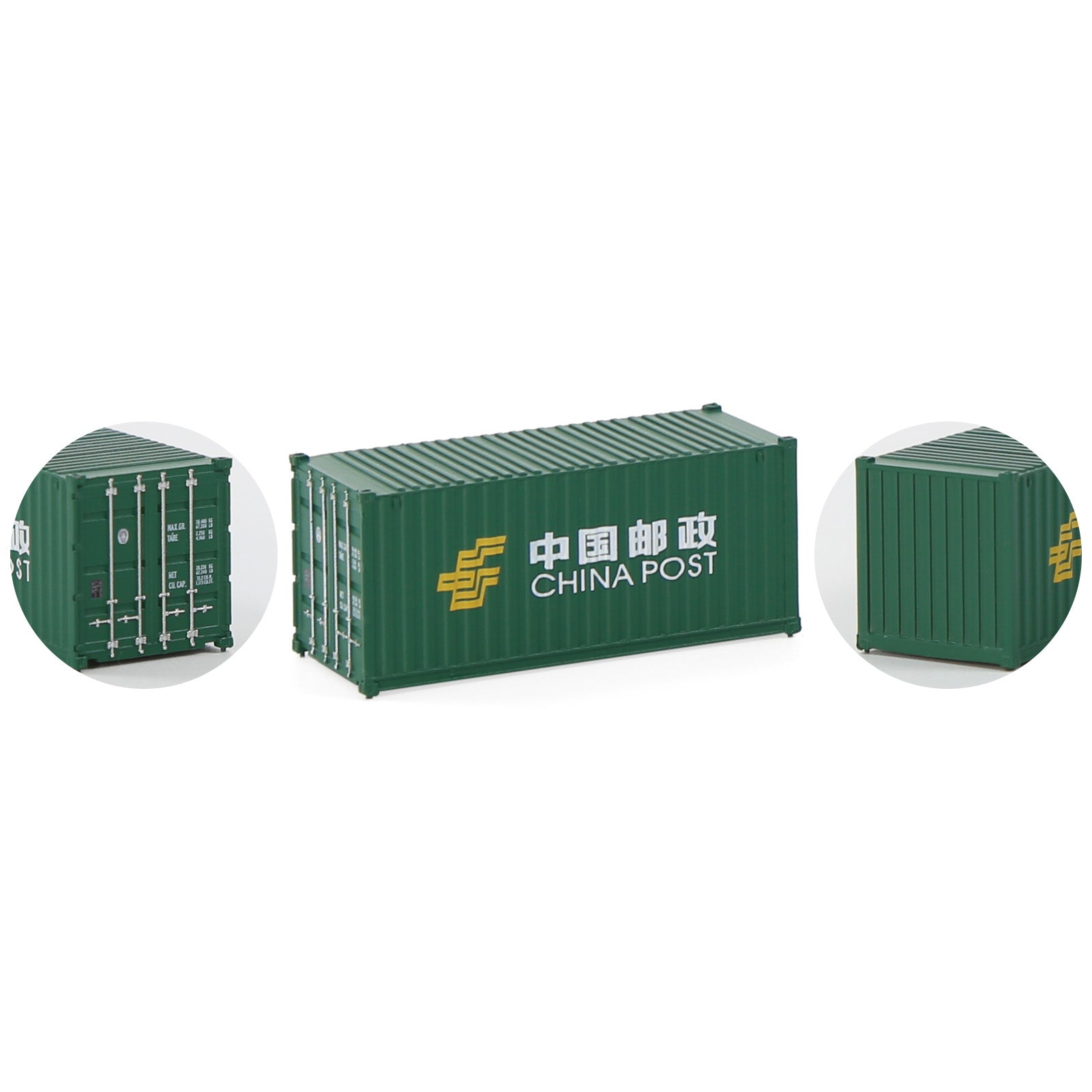 C15007 3pcs N Scale 1:160 20ft Shipping Container