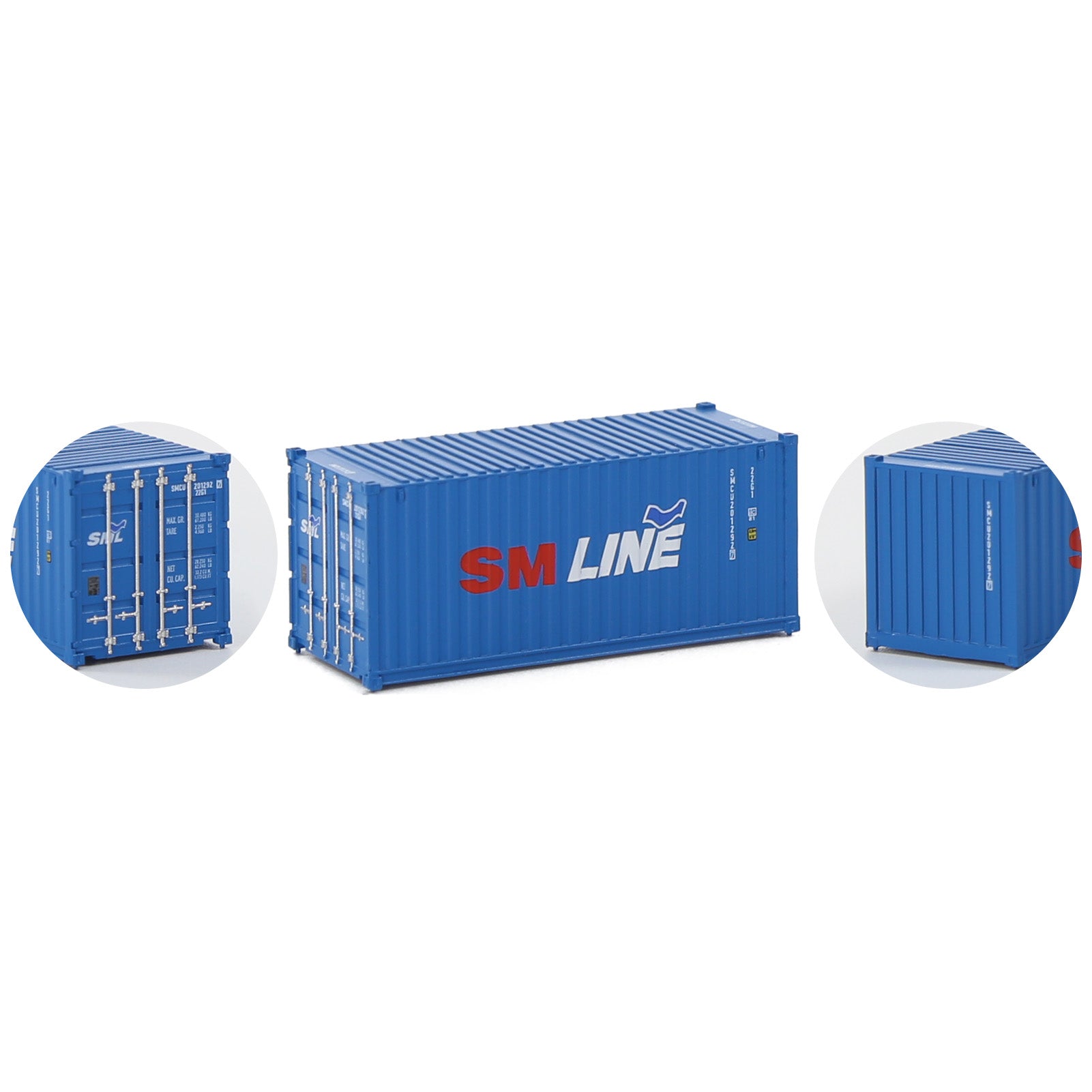 C15007 3pcs N Scale 1:160 20ft Shipping Container