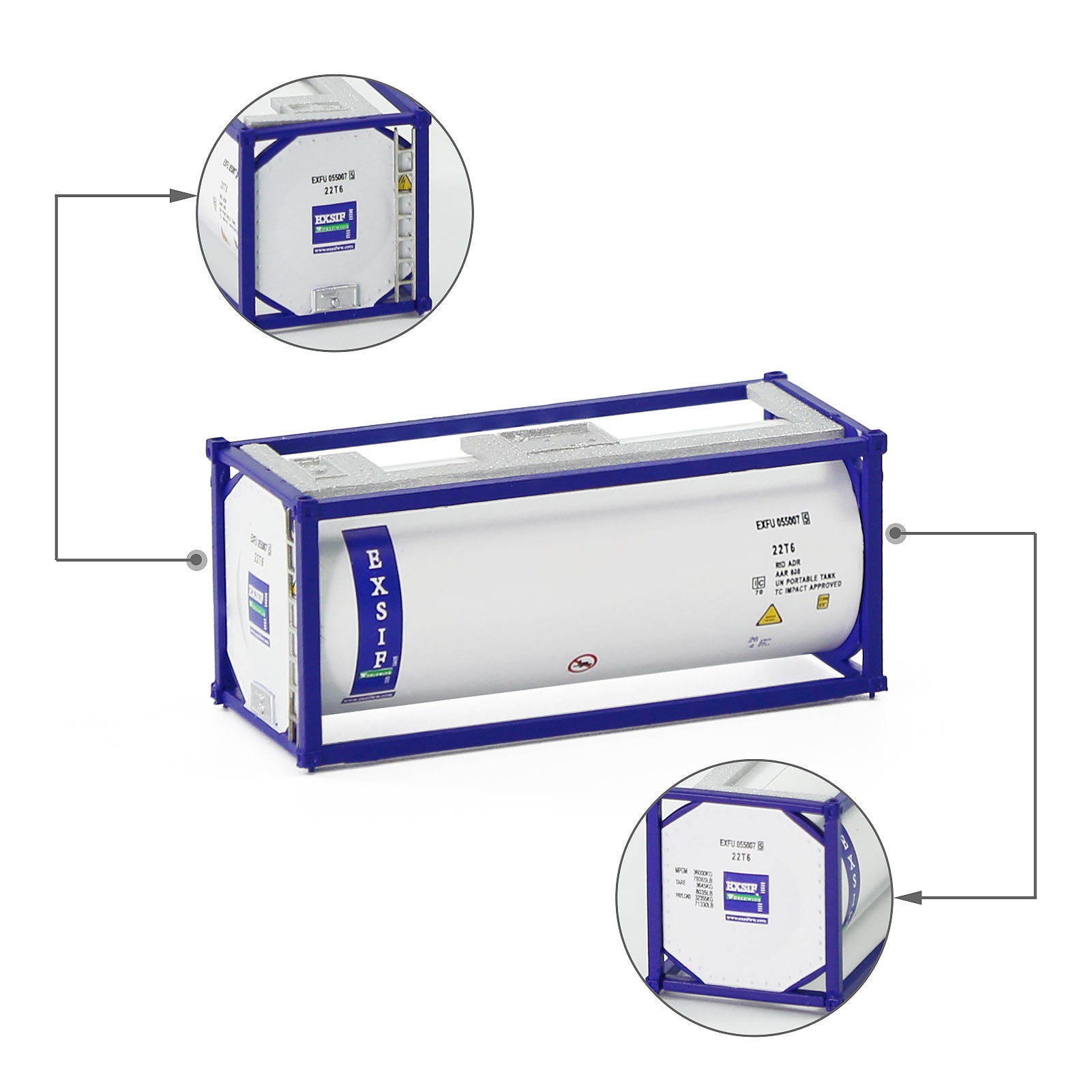 C15023 1 Piece N Scale 1:160 Oil Tank 20ft Container 20' Tanktainer