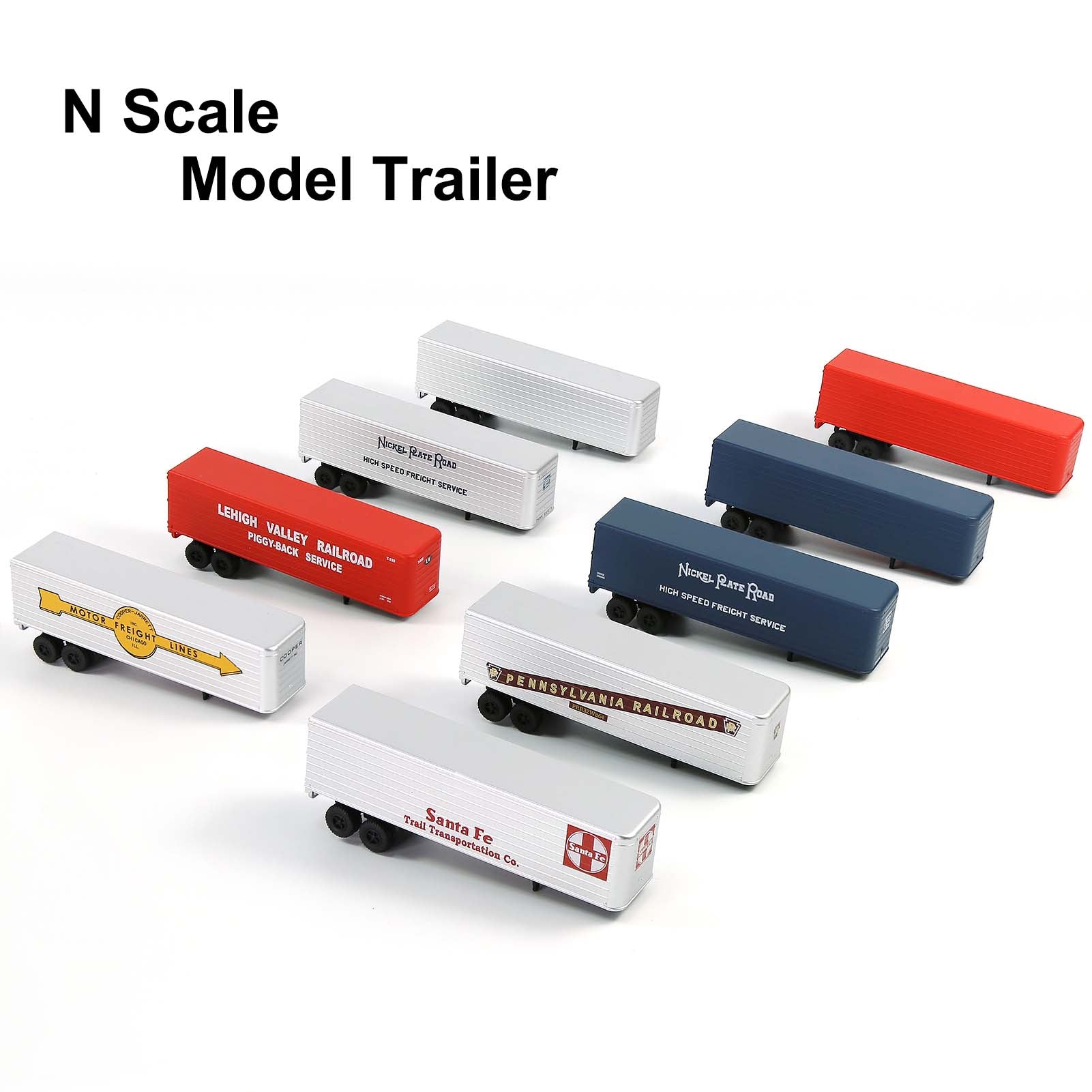 C15065 2 Pieces N Scale 1:160 Model Trailer for Railway Tractor