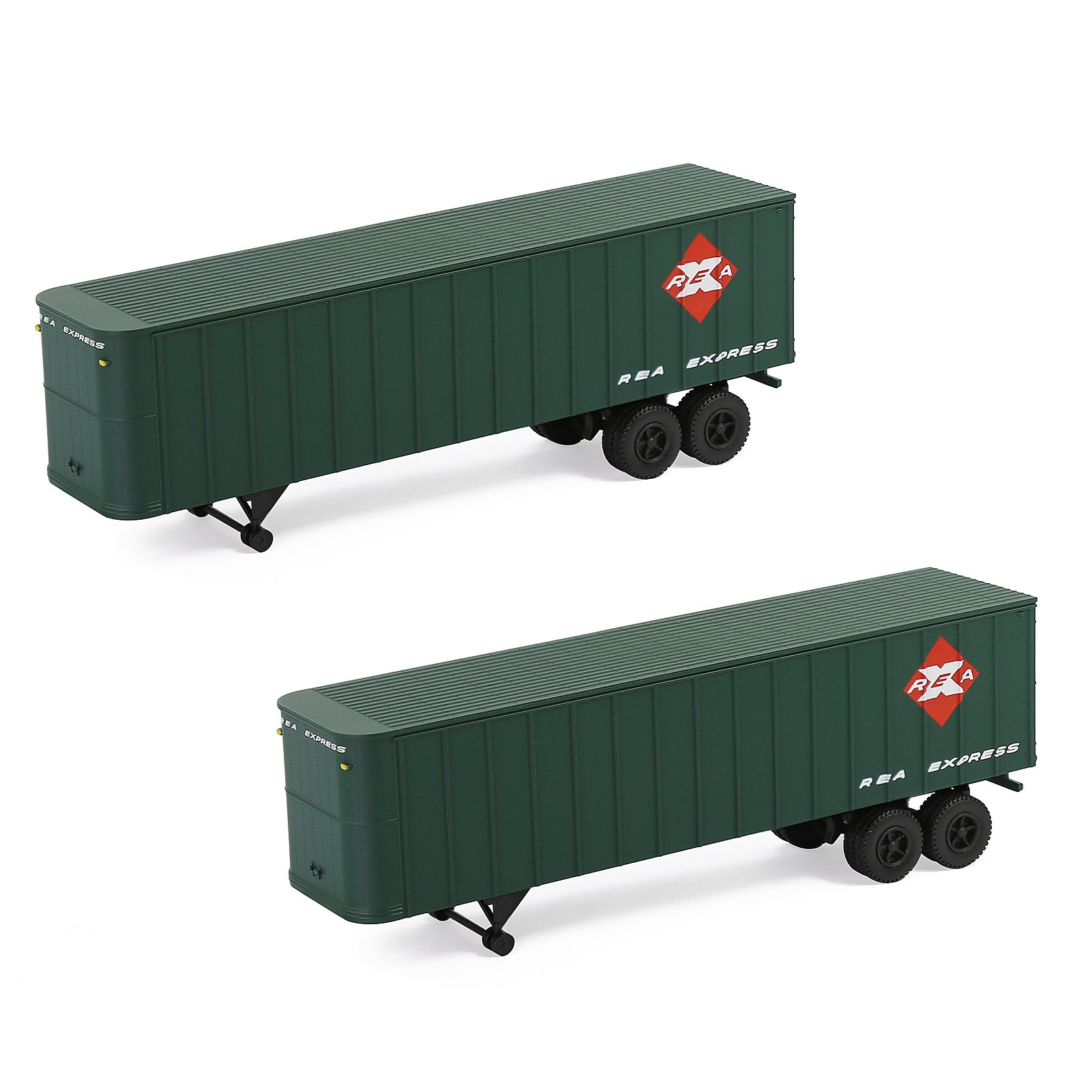 C15066 2 Pieces N Scale 1:160 Model Trailer for Railway Tractor