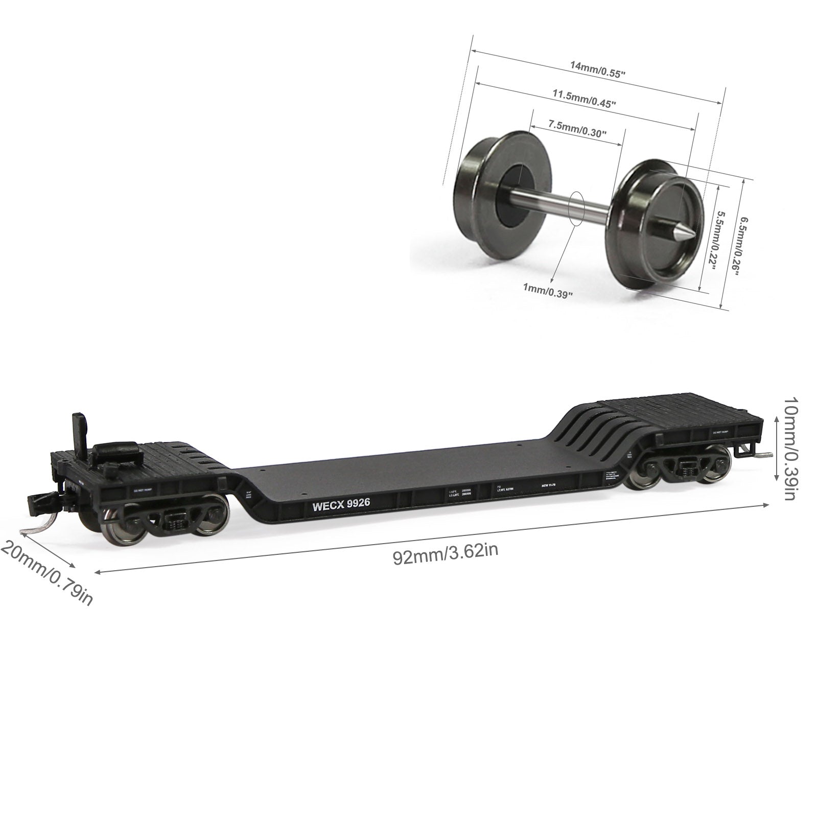 C15070 1 Unit N Scale 1:160 Depressed Center Flat Car Model Railway