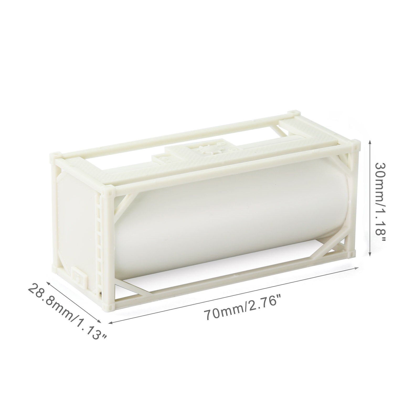 C8723JJ 1pc HO Scale 1:87 20' Unassembled Uncolored Oil Tank 20ft