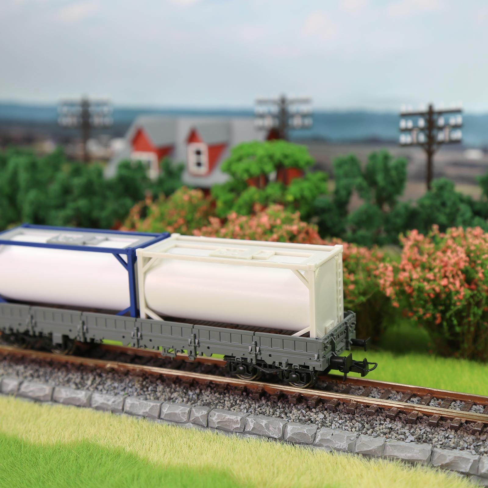 C8723JJ 1pc HO Scale 1:87 20' Unassembled Uncolored Oil Tank 20ft