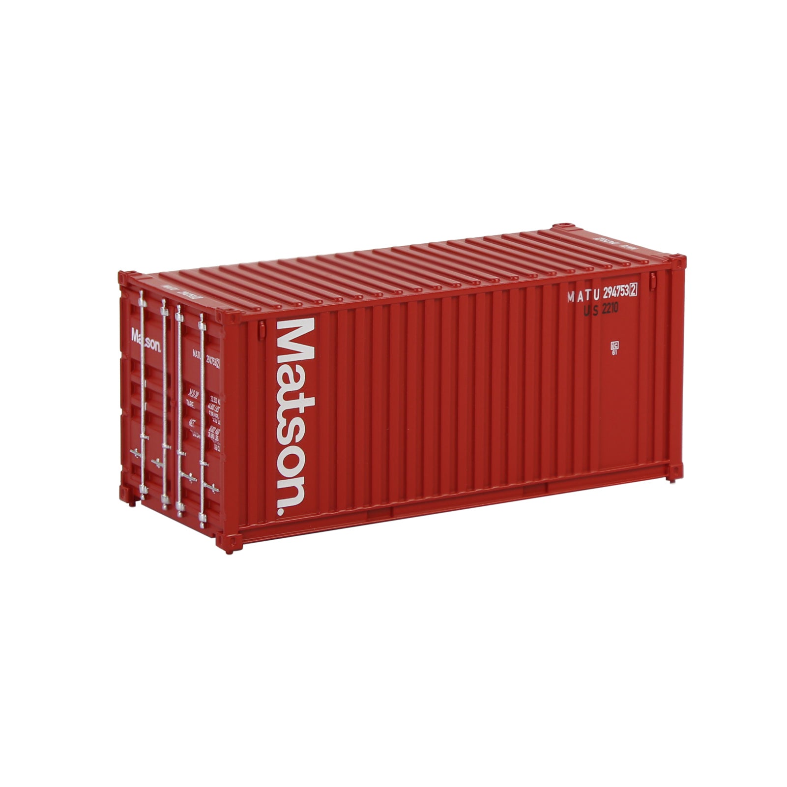 C8726 1pc HO Scale 1:87 20ft Painted Shipping Container