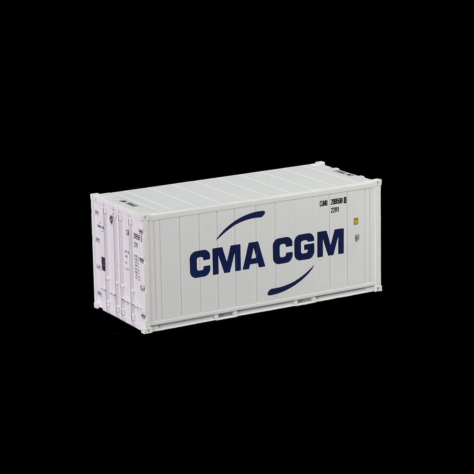 C8727 1pc HO Scale 1:87 20ft Hi-Cube Reefer Shipping Container