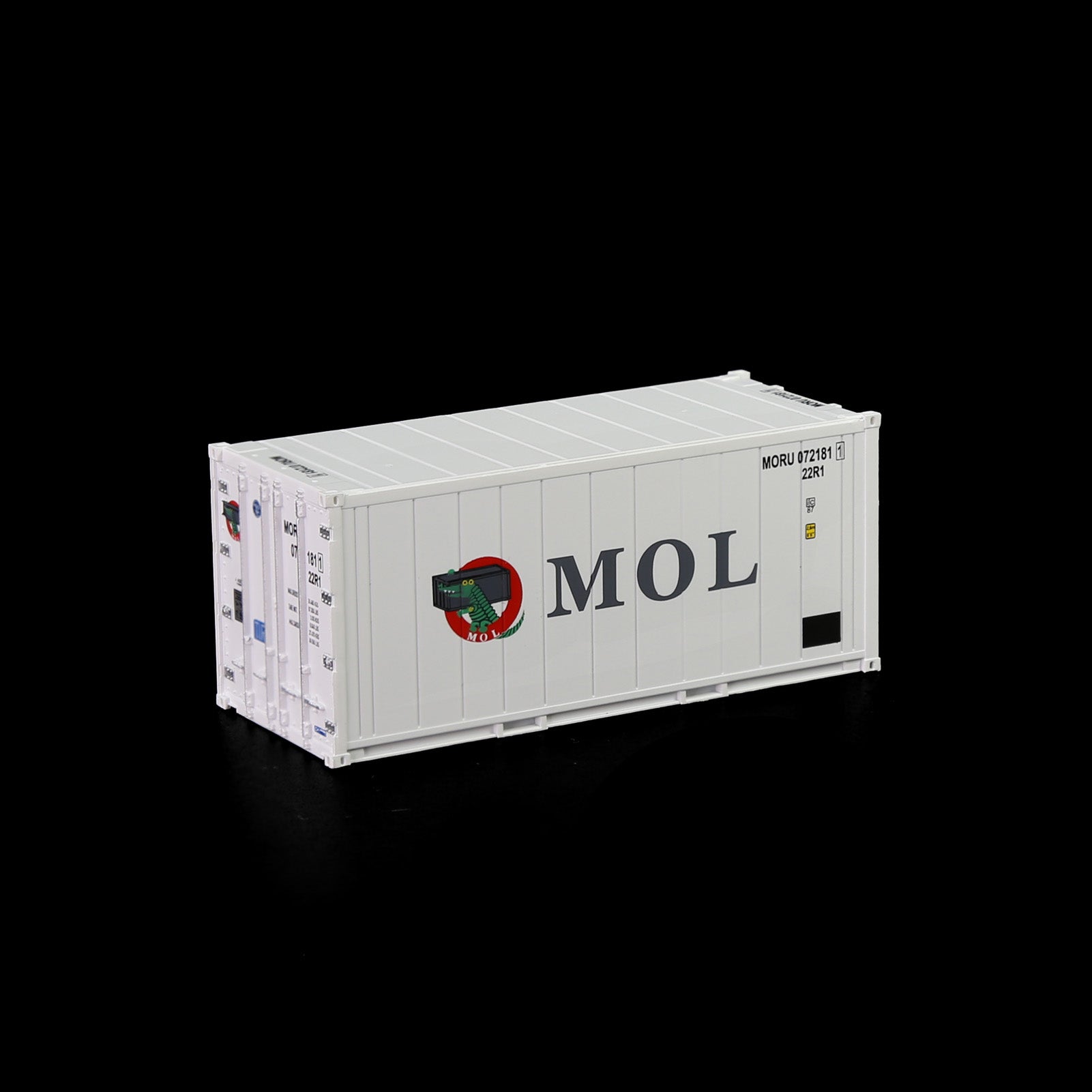 C8727 1pc HO Scale 1:87 20ft Hi-Cube Reefer Shipping Container