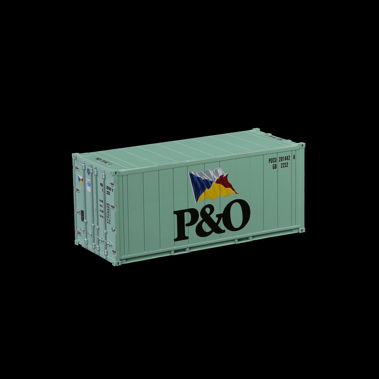 C8727 1pc HO Scale 1:87 20ft Hi-Cube Reefer Shipping Container