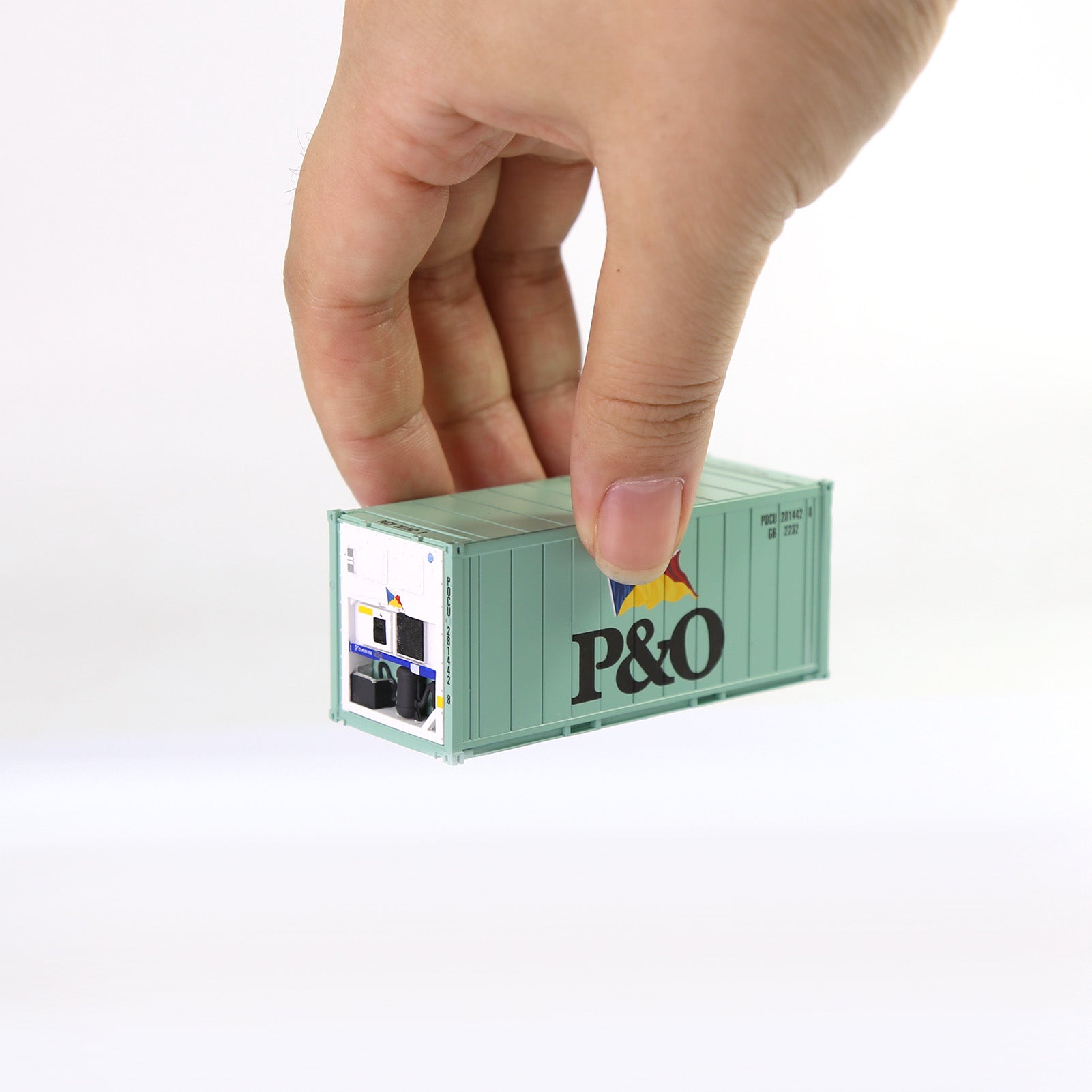 C8727 1pc HO Scale 1:87 20ft Hi-Cube Reefer Shipping Container