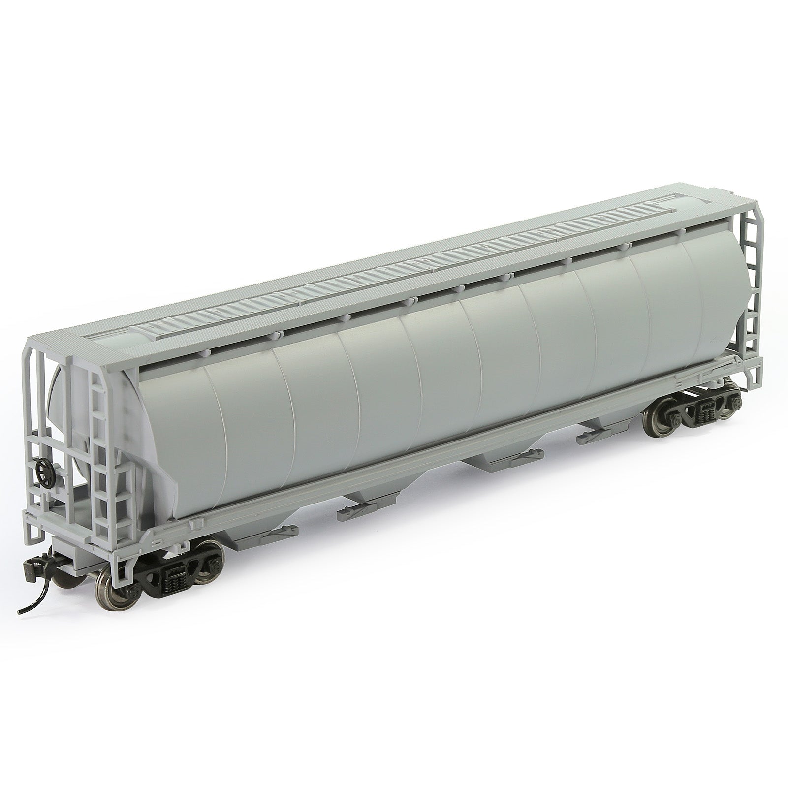 C8744 1 Piece HO Scale 1:87 Cylindrical Covered Grain Hopper Car Rolling Stock