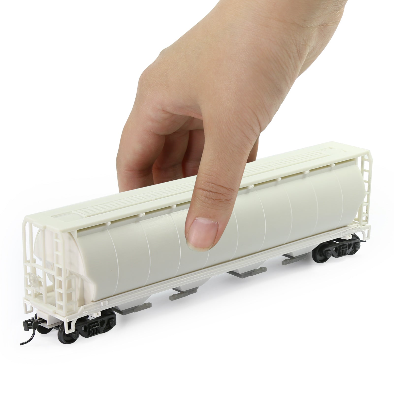 C8744JJ 1pc HO Scale 1:87 Blank Unassembled Grain Hopper Model Railway Wagon