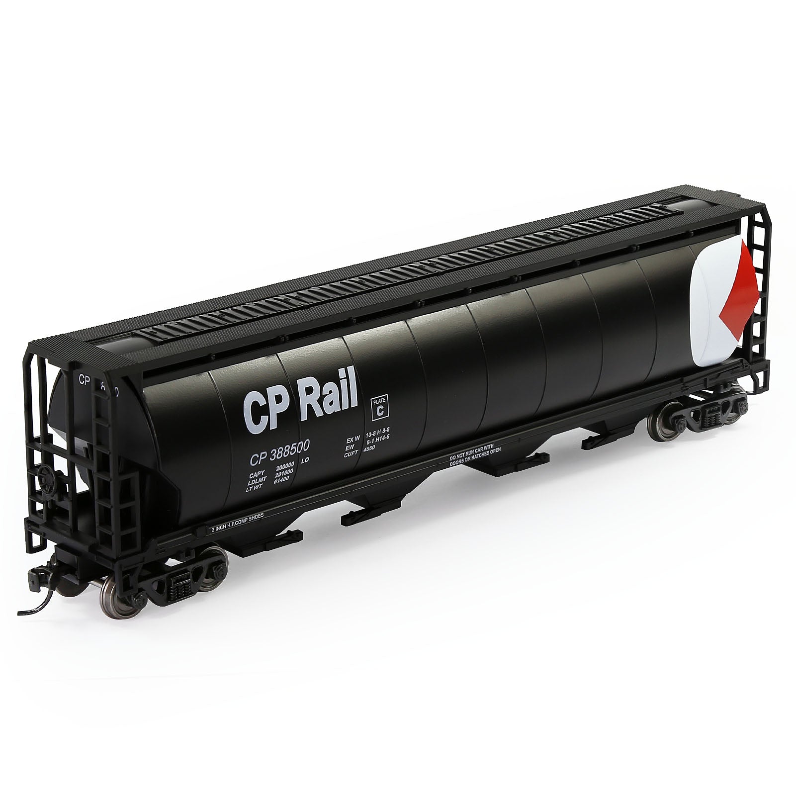 C8744 1 Piece HO Scale 1:87 Cylindrical Covered Grain Hopper Car Rolling Stock