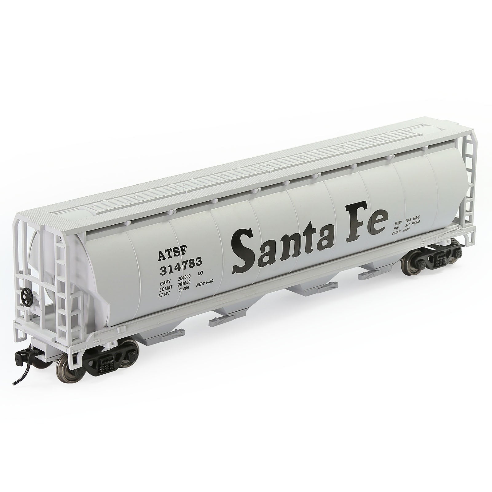 C8744 1 Piece HO Scale 1:87 Cylindrical Covered Grain Hopper Car Rolling Stock