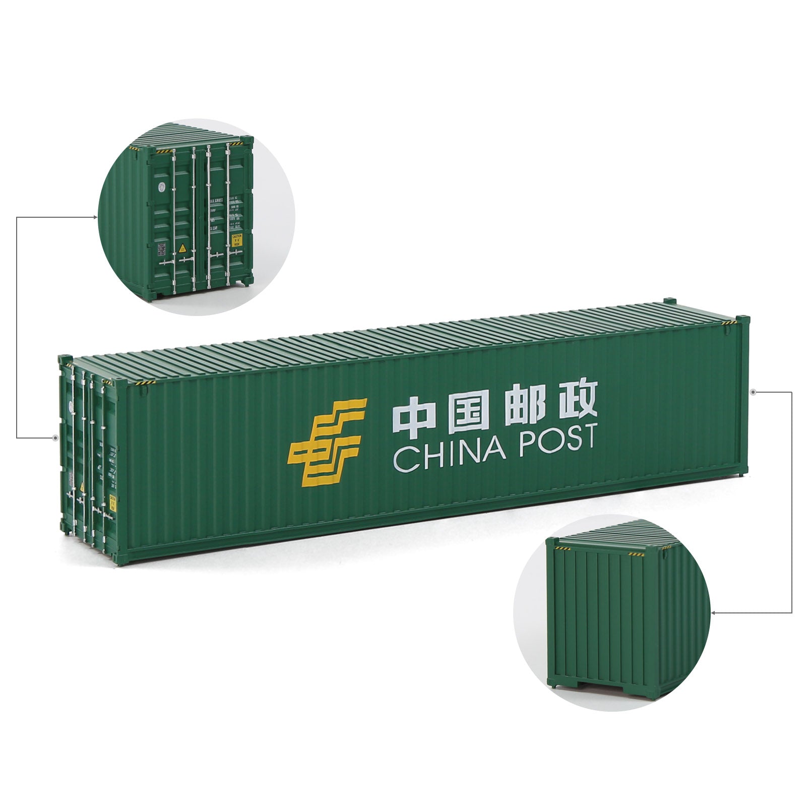 C8746 1pc HO Scale 1:87 40ft Model Container Model Railway
