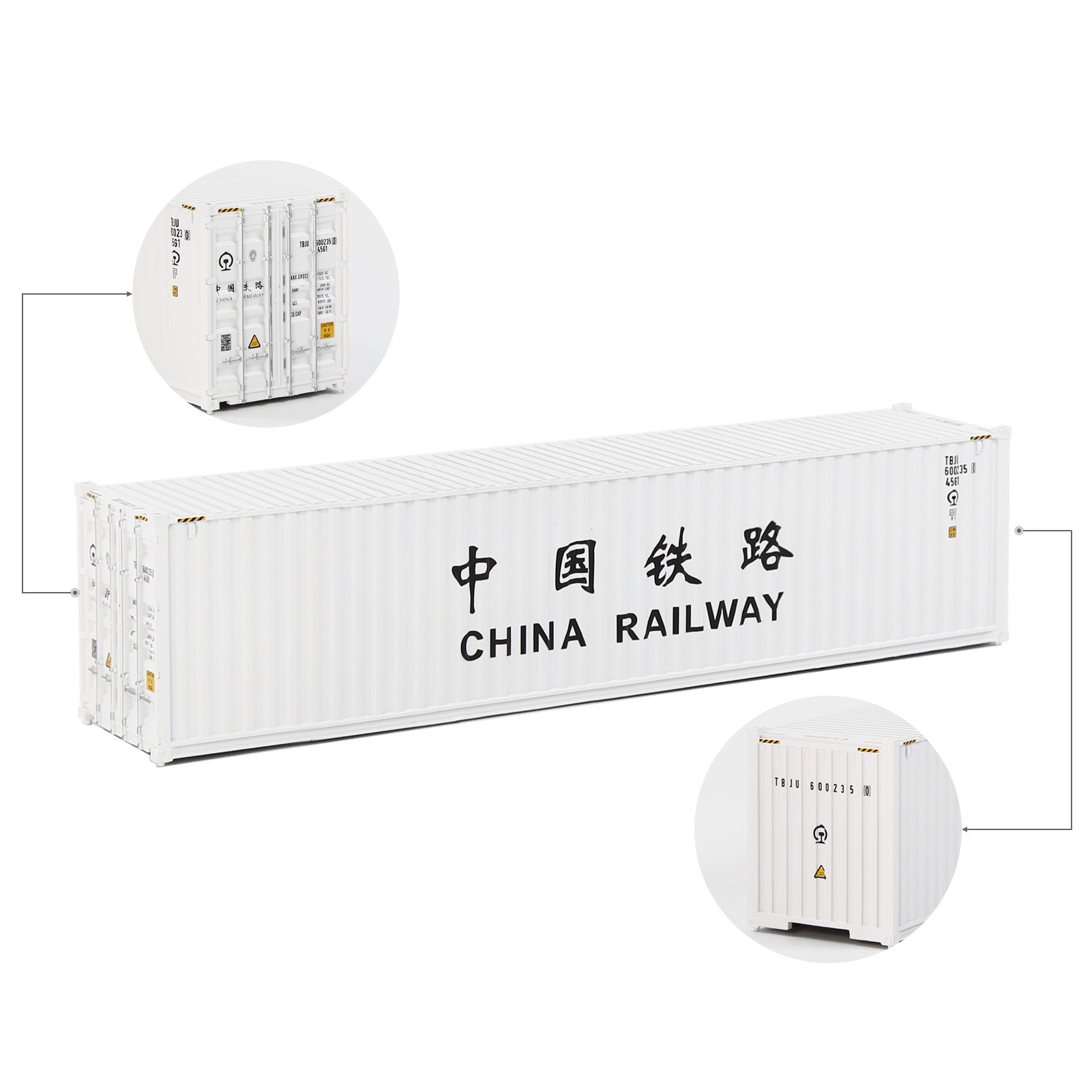 C8746 1pc HO Scale 1:87 40ft Model Container Model Railway