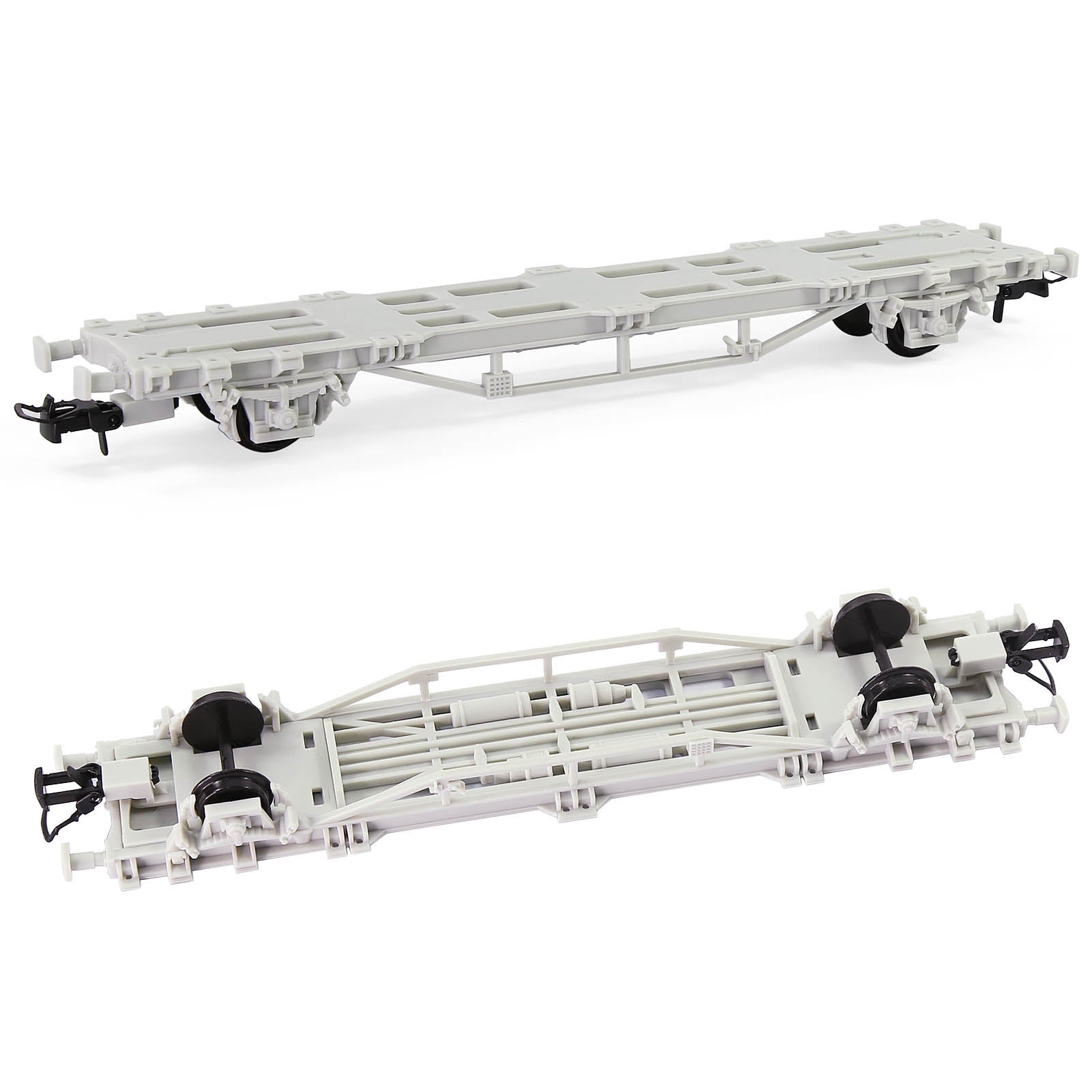 C8761JJ 1 Unit HO Scale 1:87 Model Trains EU Flat Car Disassembled Plastic Wheels