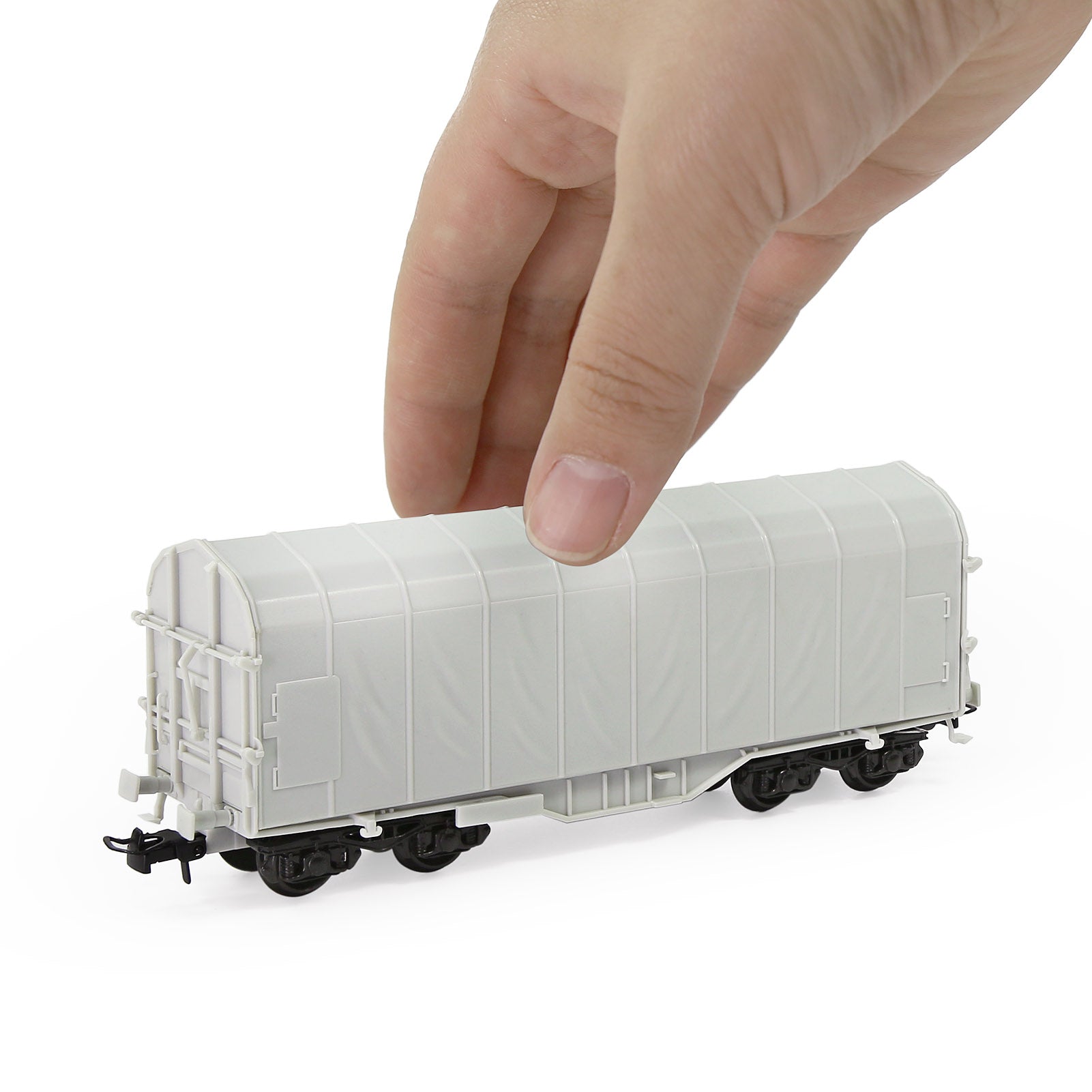 C8762JJ 1 Unit HO Scale 1:87 Blank Disassembled Covered Coil Wagon Model Trains