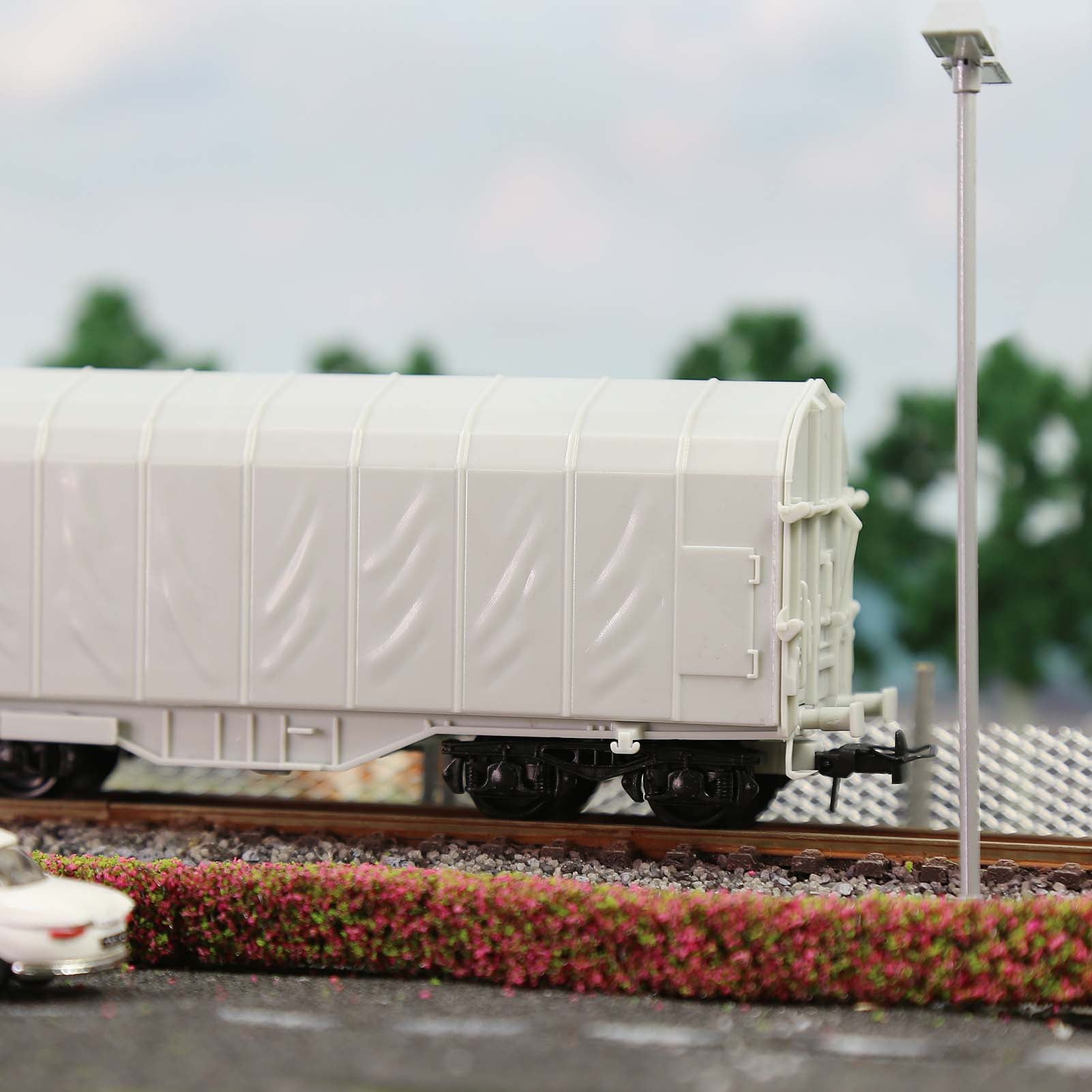 C8762JJ 1 Unit HO Scale 1:87 Blank Disassembled Covered Coil Wagon Model Trains