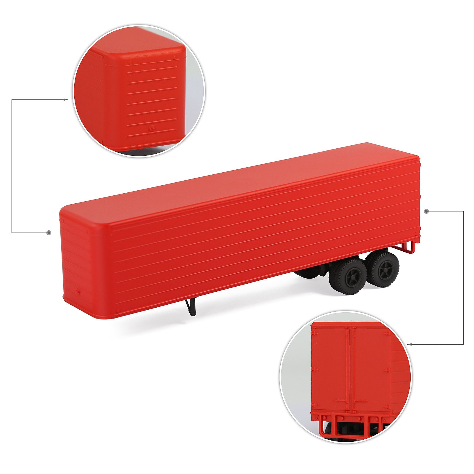 C8765 1 Piece HO Scale 1:87 Model Trailer for Railway Tractor