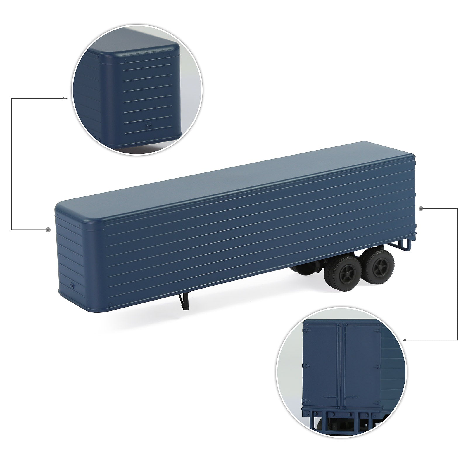 C8765 1 Piece HO Scale 1:87 Model Trailer for Railway Tractor