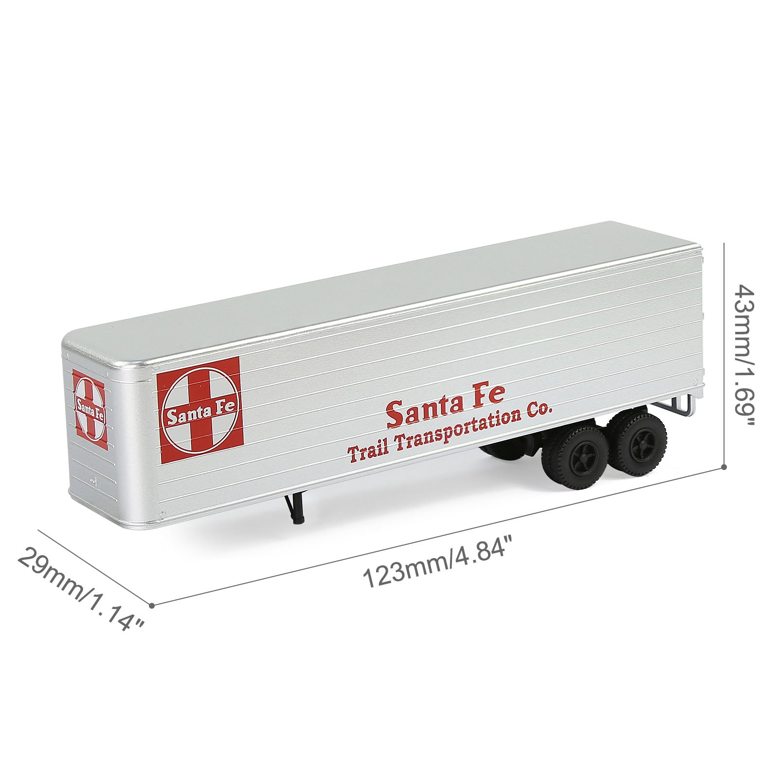 C8765 1 Piece HO Scale 1:87 Model Trailer for Railway Tractor