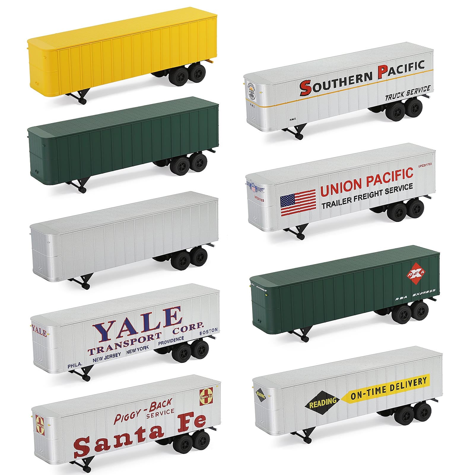 C8766 1 Piece HO Scale 1:87 Model Trailer for Railway Tractor