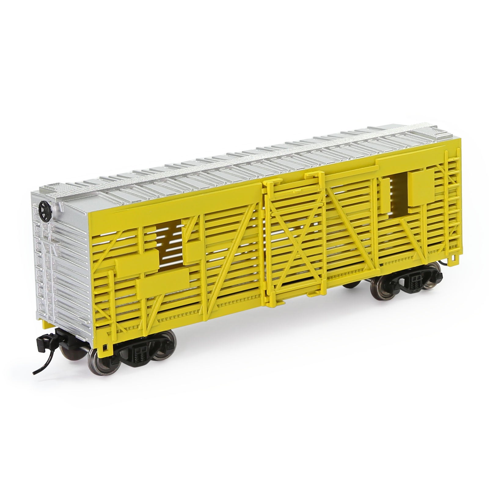 C8767 1 Piece HO Scale 1:87 40' Stock Car Cattle Wagon Painted