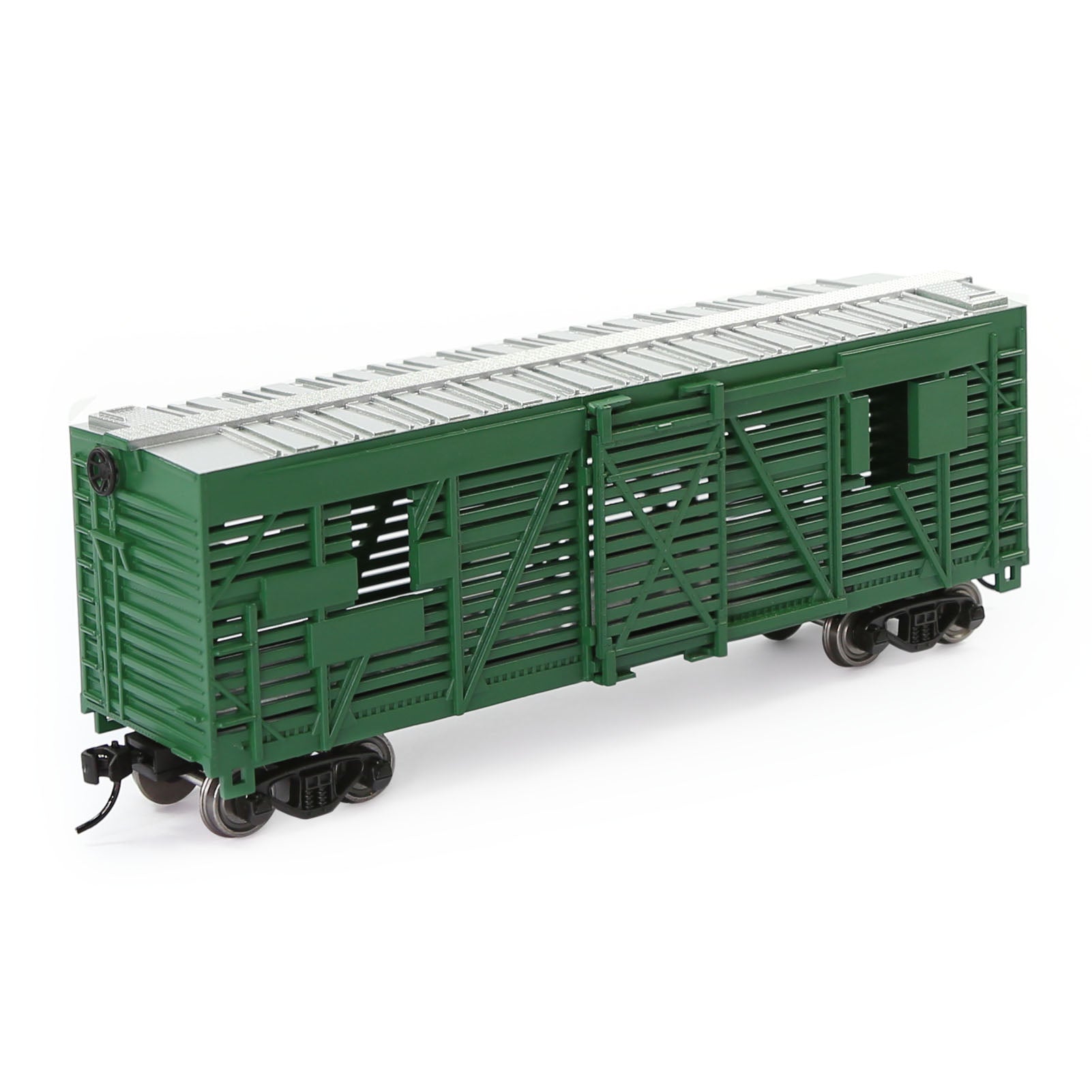 C8767 1 Piece HO Scale 1:87 40' Stock Car Cattle Wagon Painted