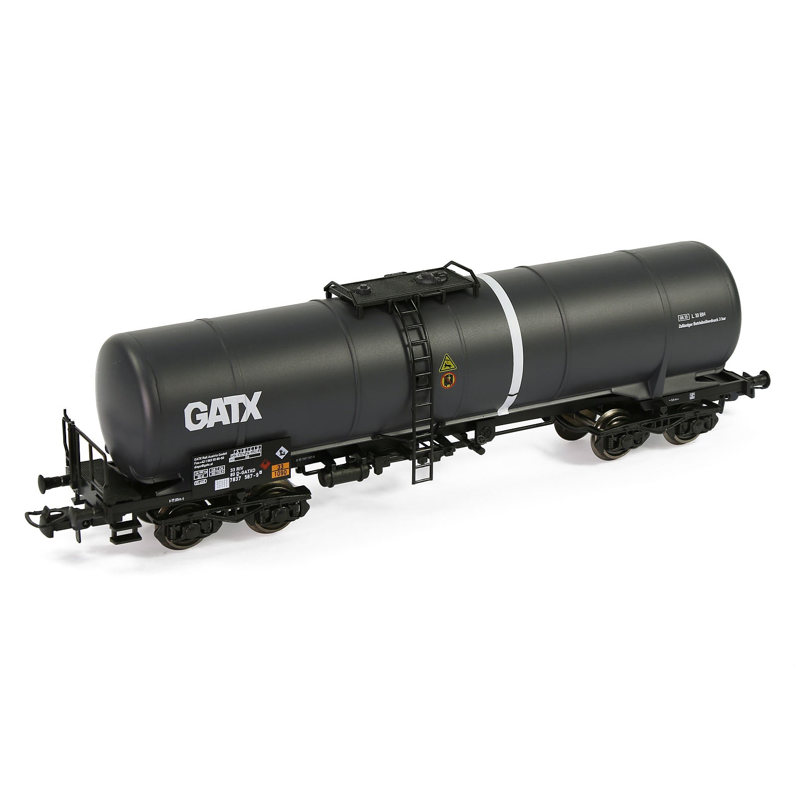 C8768 1 Piece HO Scale 1:87 Oil Tank Car Model Train Tank Wagon