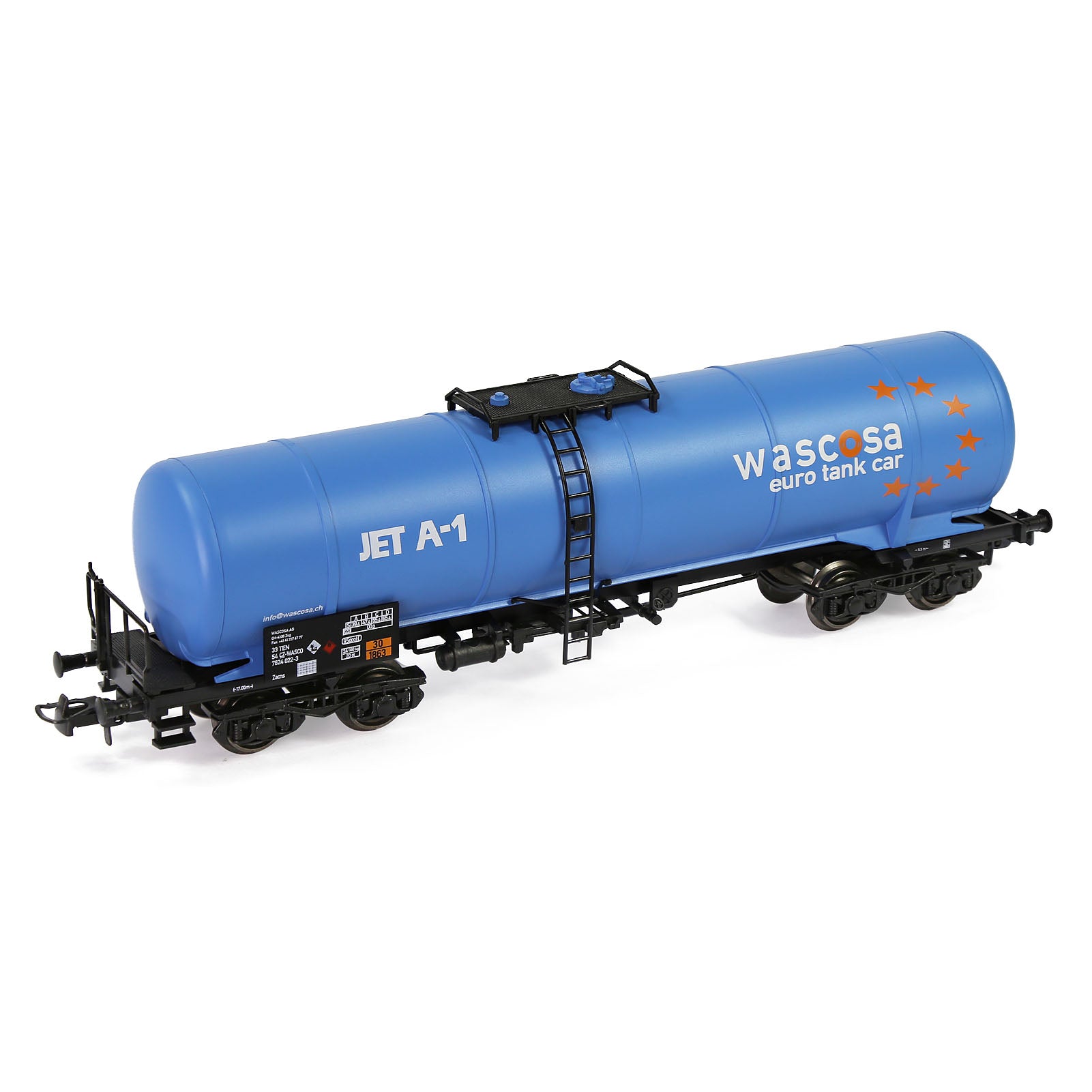 C8768 1 Piece HO Scale 1:87 Oil Tank Car Model Train Tank Wagon