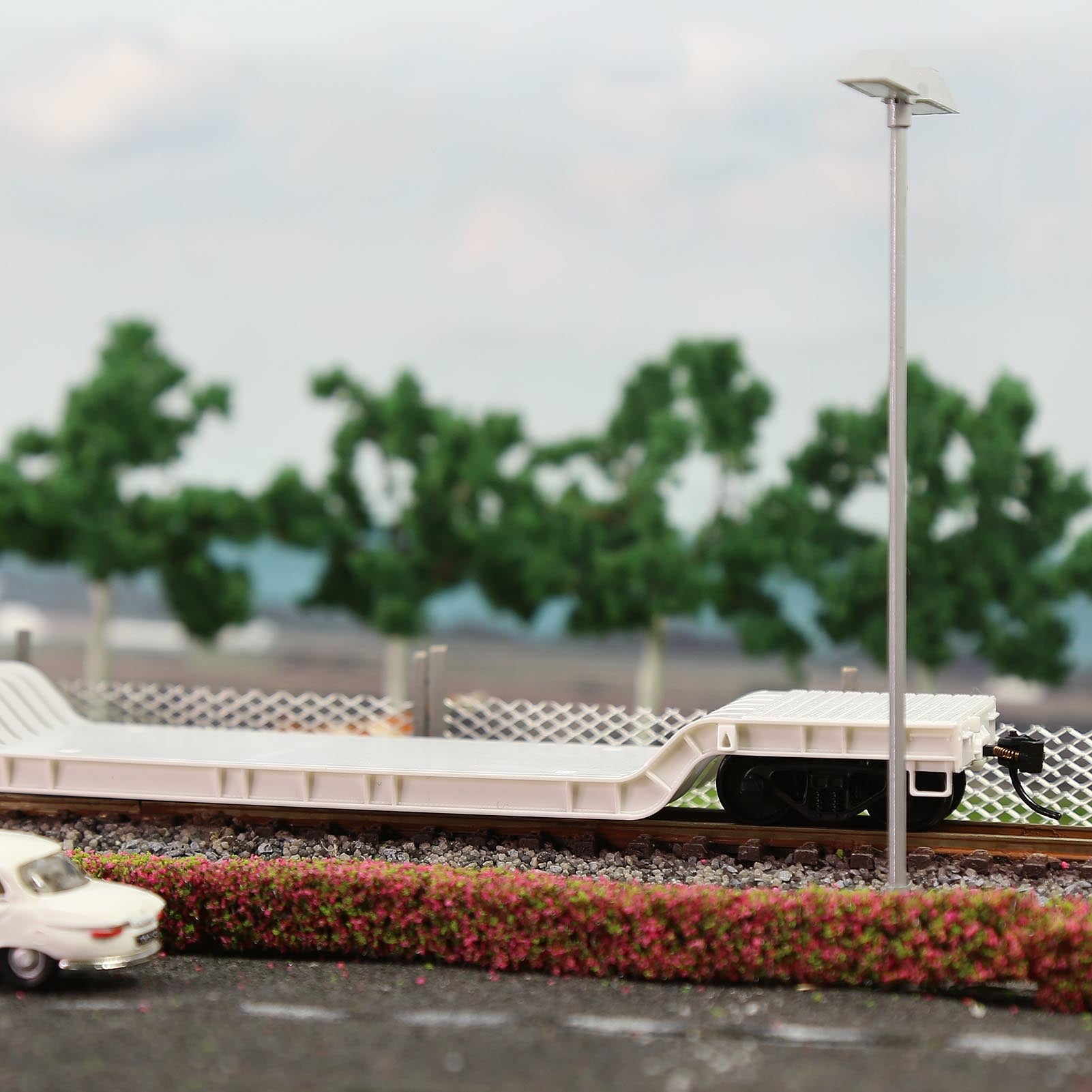 C8770JJ 1 Unit HO Scale 1:87 Disassembled DIY Depressed Center Flat Car