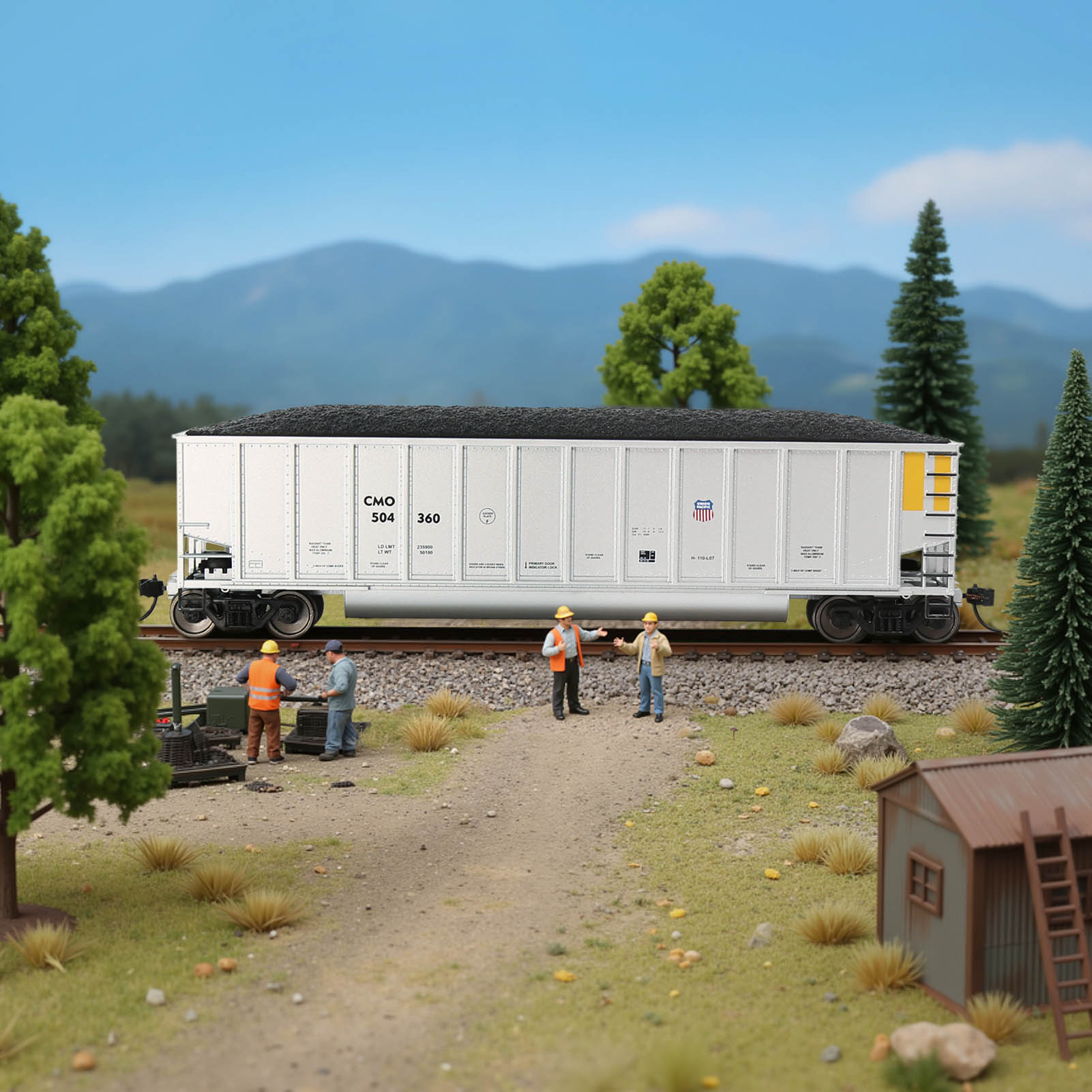 C8771 1 Piece HO Scale 1:87 Train Wagon Coal Car Coalporter Hopper Car
