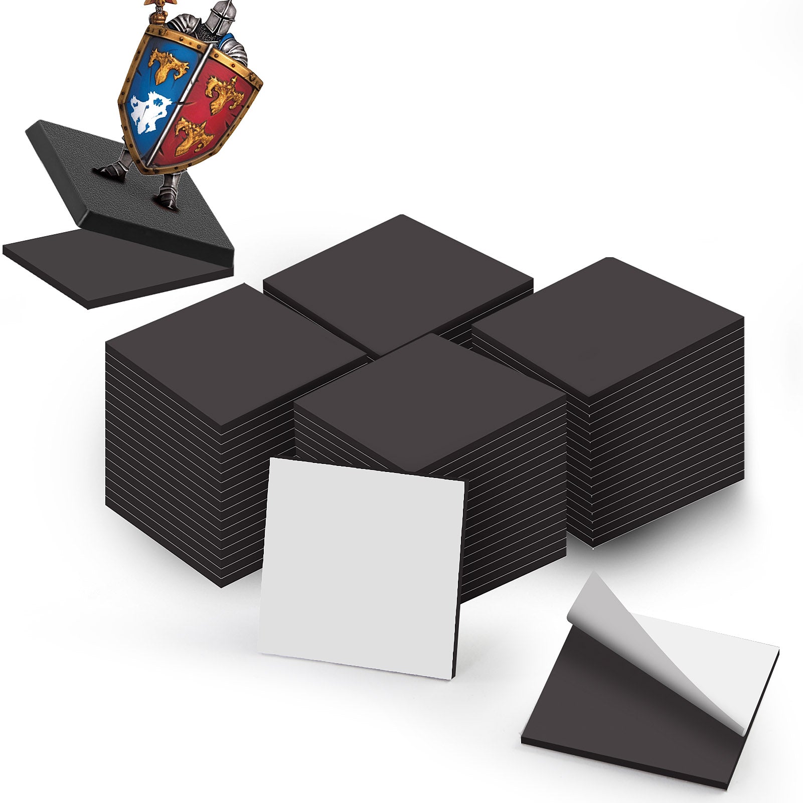 CMB Miniature Magnetic Self-adhensive Round Square Rectangle Bases for Wargames