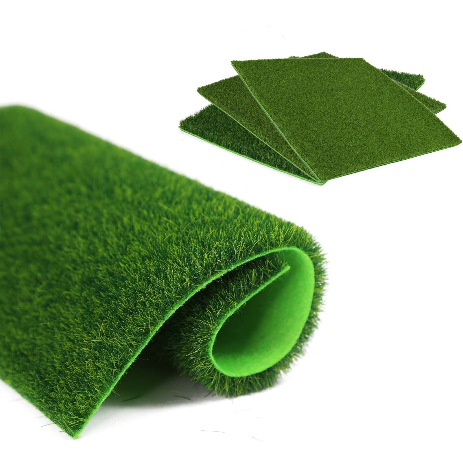 CP203 2pcs 20cm*20cm Square Grass Mat 3mm 5mm 8mm Thick Artificial Lawn Carpet