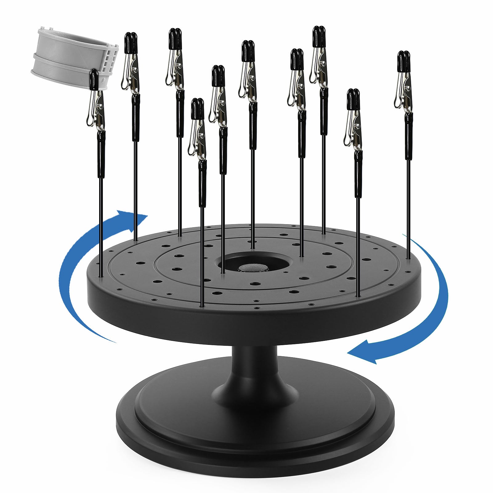 GJJC23PJ 1 Set Model Rotatable Painting Base Alligator Clips Kit Model Airbrush Tools