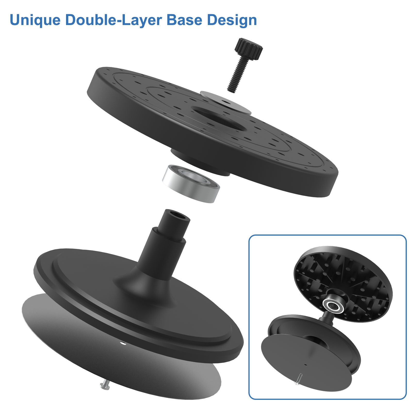 GJJC23PJ 1 Set Model Rotatable Painting Base Alligator Clips Kit Model Airbrush Tools