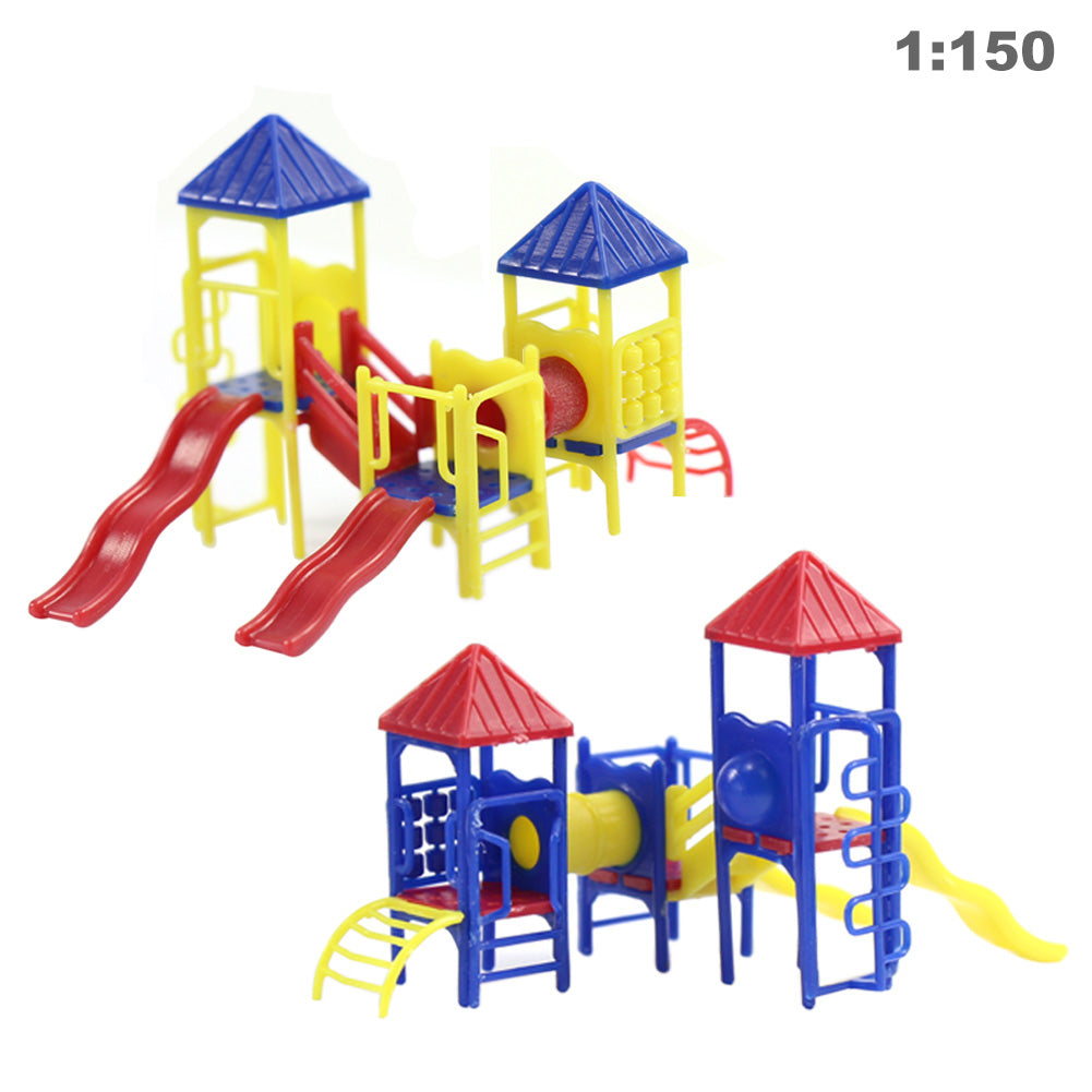 GY17150 2 Sets Model Railway N Scale 1:160 Playground Equipment