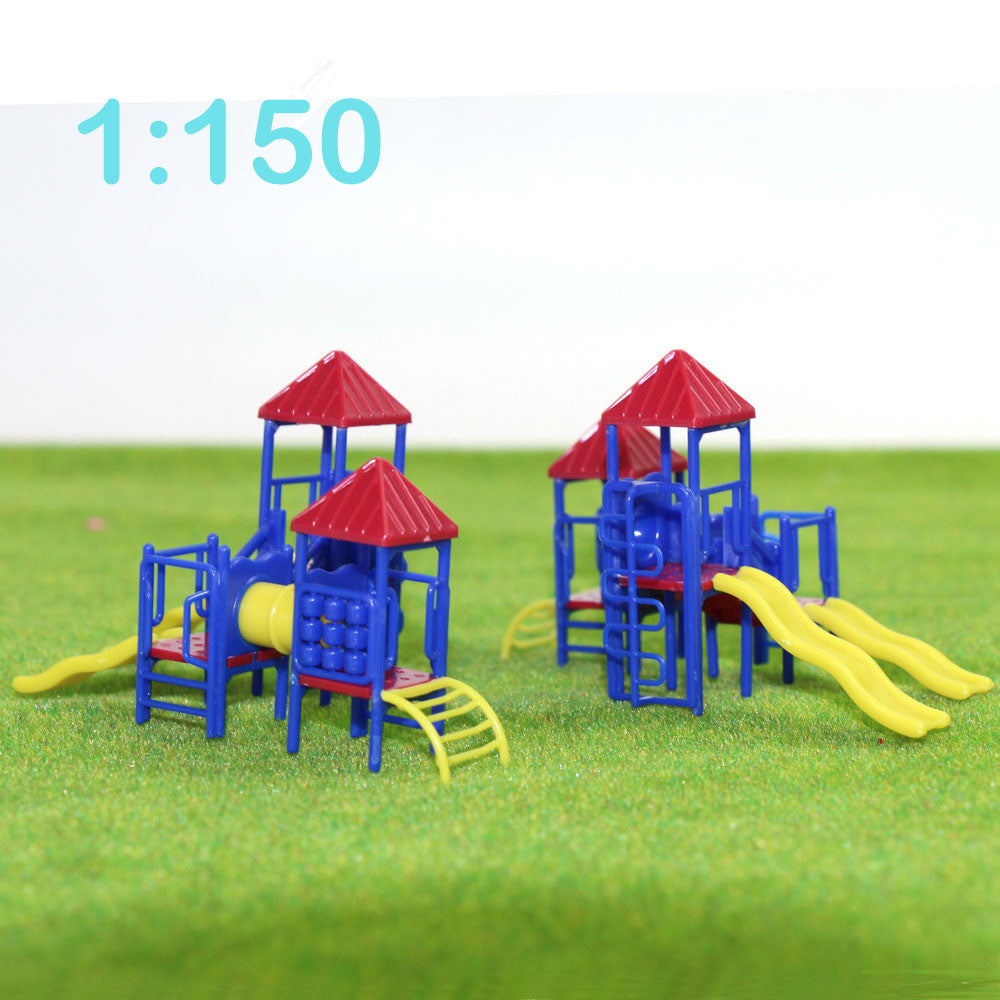 GY17150 2 Sets Model Railway N Scale 1:160 Playground Equipment