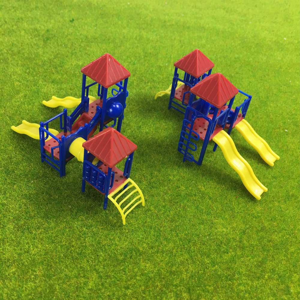 GY17150 2 Sets Model Railway N Scale 1:160 Playground Equipment
