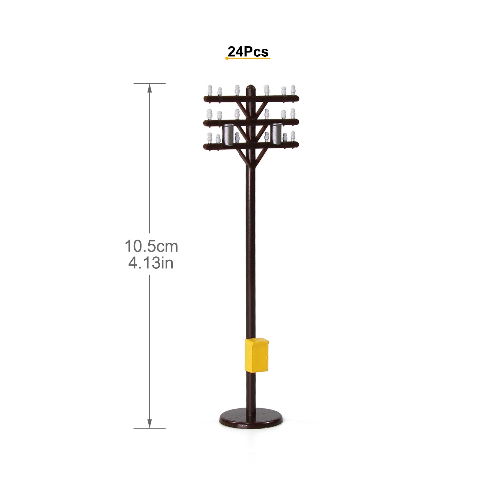GY18087 24pcs HO Scale 1:87 Telephone Power Tel Poles