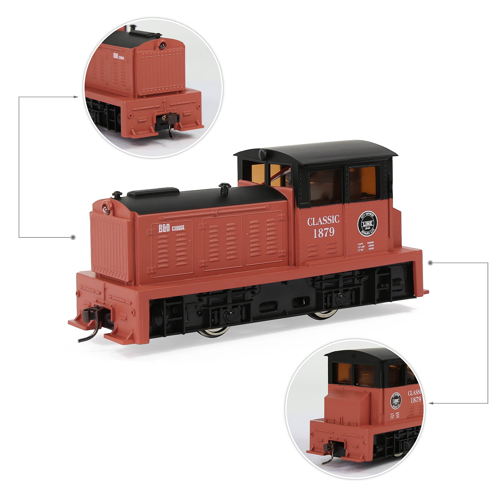 HCT8701 1 Unit HO Scale 1:87 Model Train Railroad Locomotives