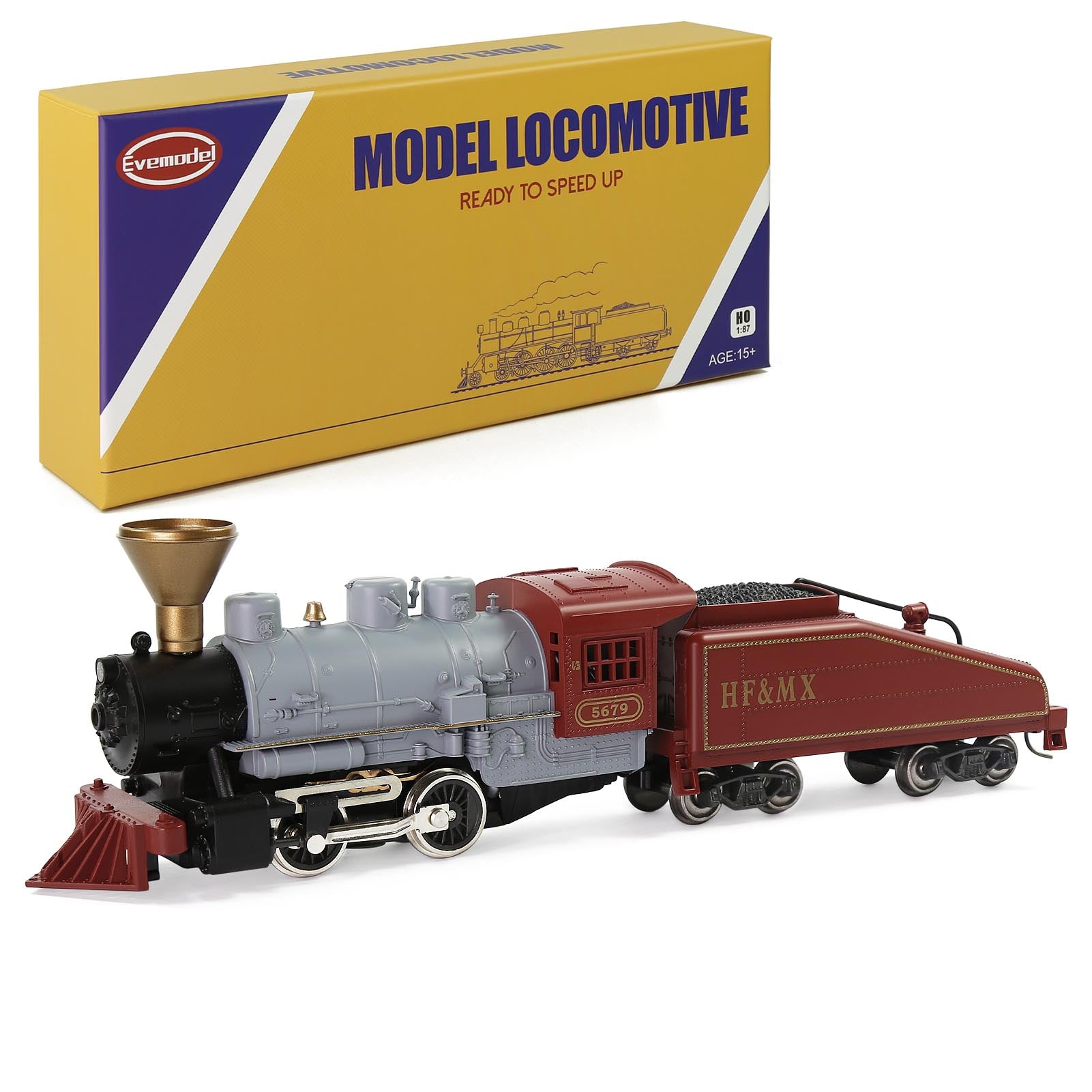 HCT8703 Unit Train HO Scale 1:87 Model Railroad Steam Locomotives Re