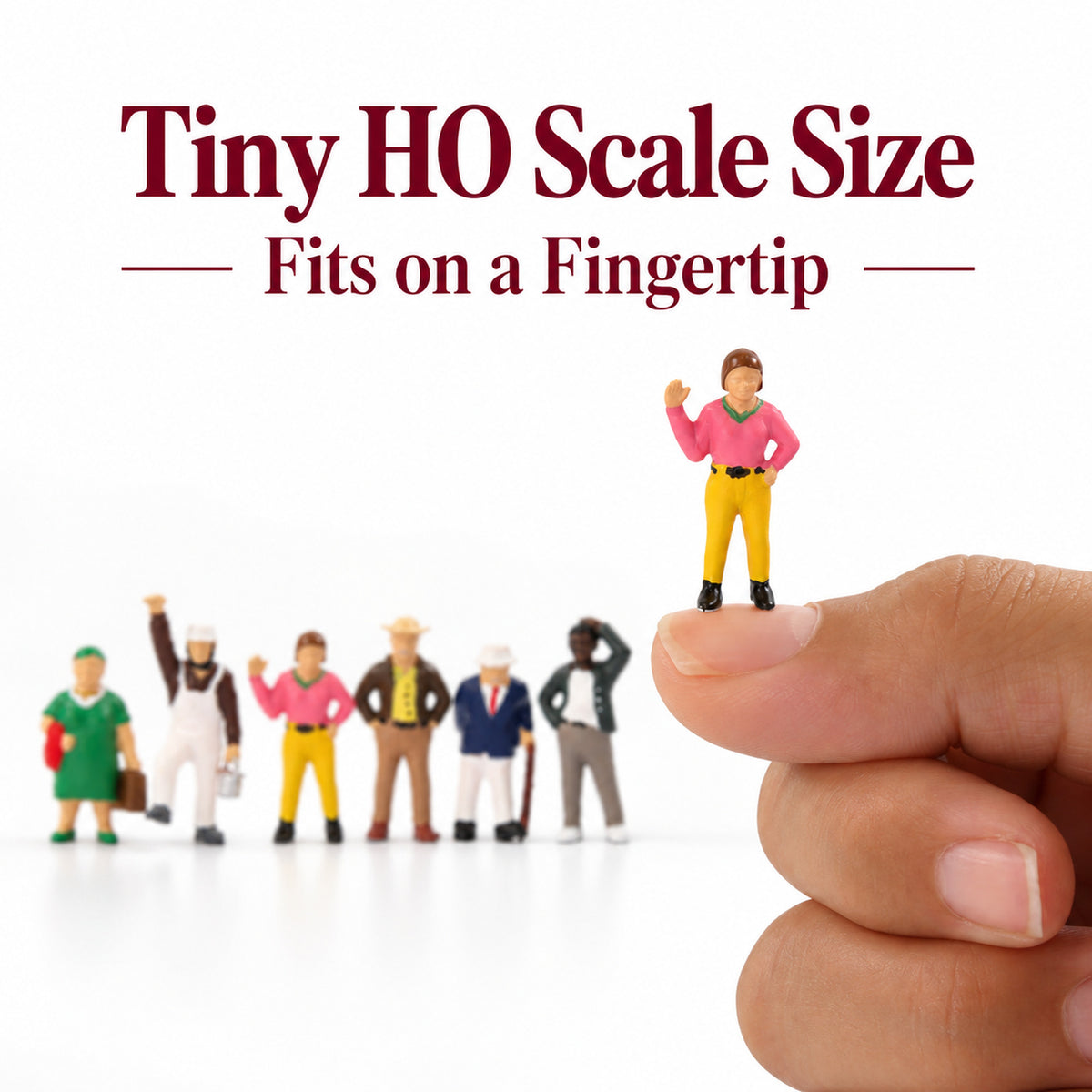HFPHO6717 HO Scale 1:87 Model Trains Street People Figures